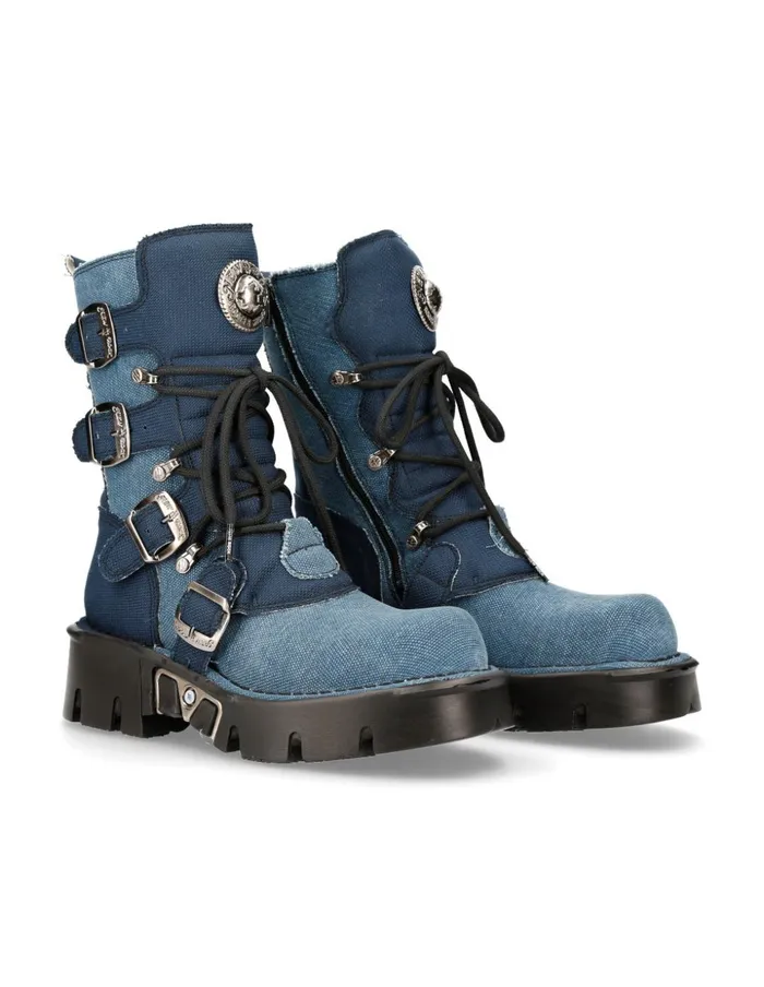 WomenMen Metallic M1473Rc3 New Rock Boots