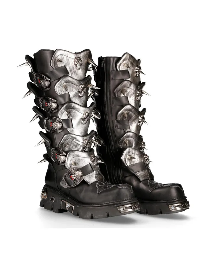 WomenMen Metallic M755C3 New Rock High Boots