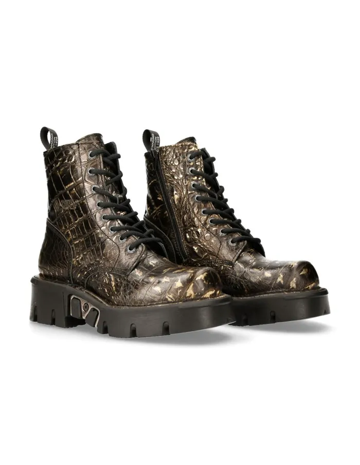 WomenMen Metallic MMili084cC26 New Rock Boots