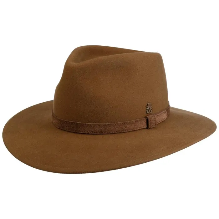 WomenMen Traveler Hats Mayser Noam Velvet Wool Hat Zechbauer Brown