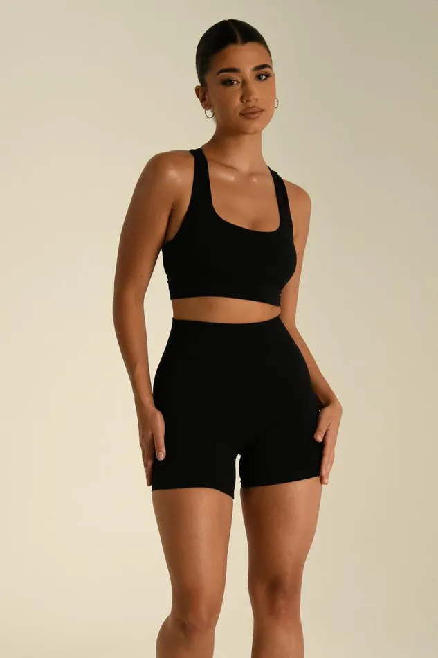 Women Meshki Bottoms Carly Bike Shorts 8211 Black
