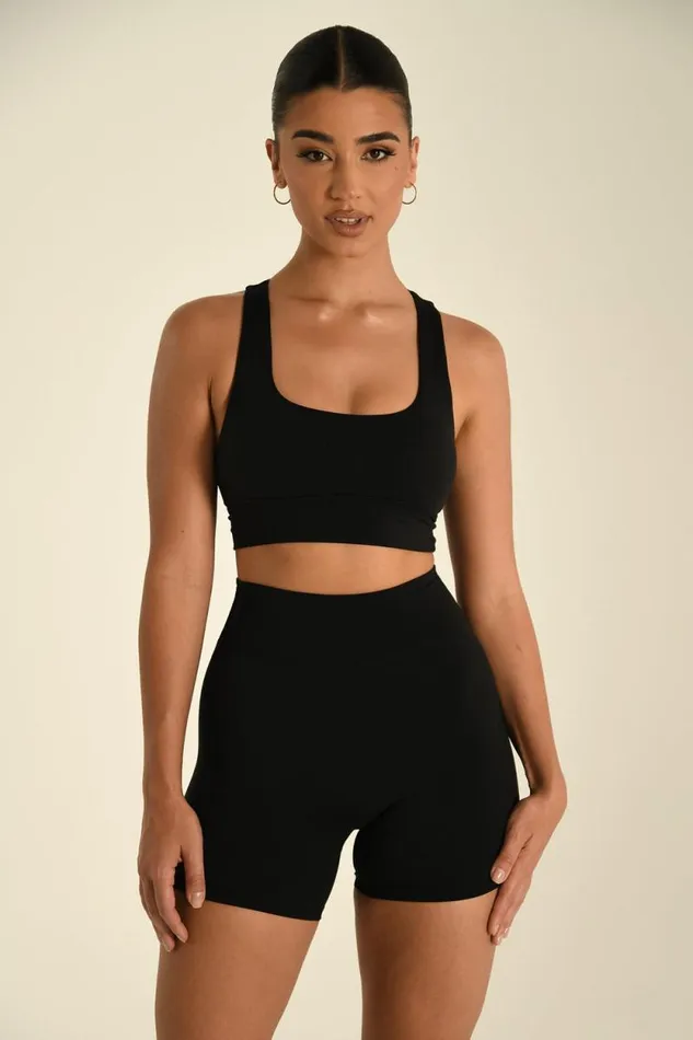 Women Meshki Bottoms Carly Bike Shorts 8211 Black