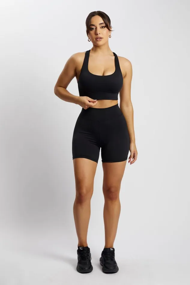 Women Meshki Bottoms Carly Bike Shorts 8211 Black