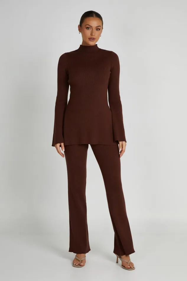 Women Meshki Bottoms Jovie Knit Pants 8211 Hazelnut