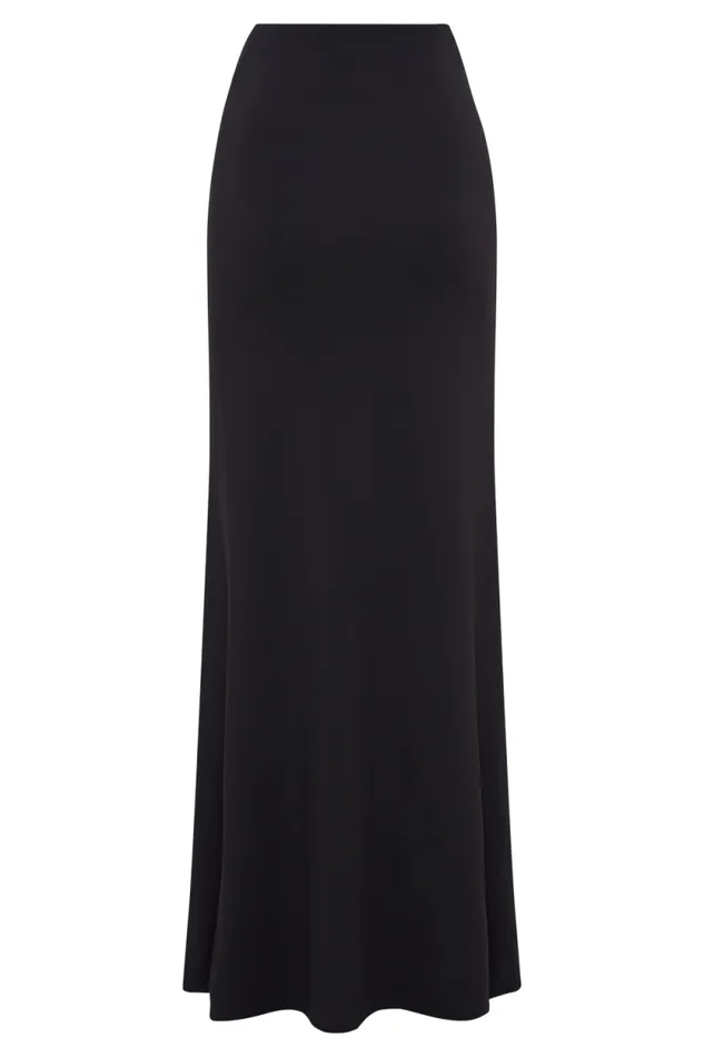 Women Meshki Bottoms Jules Recycled Nylon And Mesh Maxi Skirt 8211 Black