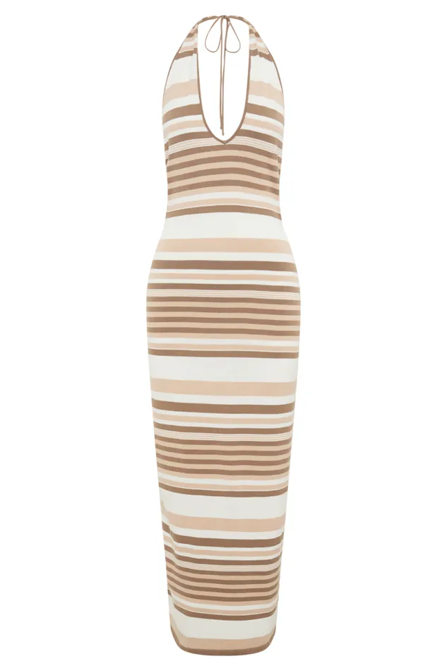 Women Meshki Dresses Brienne Stripe Maxi Dress 8211 Cream