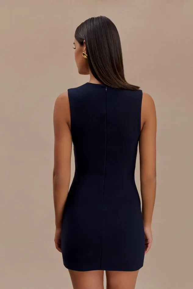 Women Meshki Dresses Frida Crepe Mini Dress 8211 Dark Navy