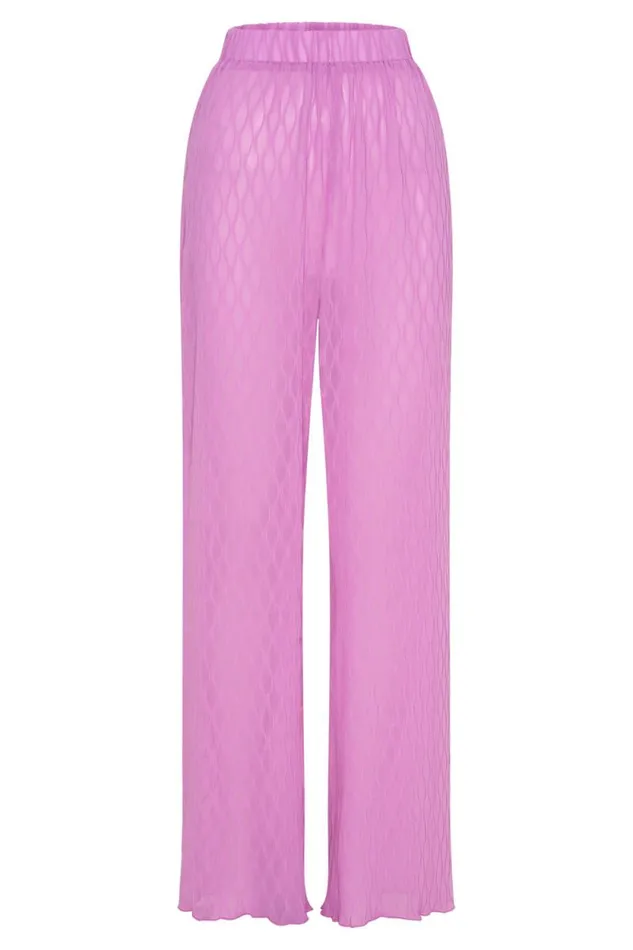 Women Meshki Dresses Karla Wave Pleat Pant 8211 Rose Pink