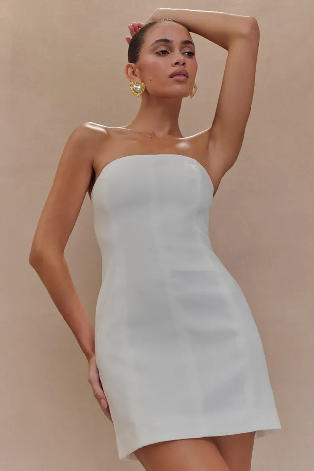 Women Meshki Dresses Maci Crepe Mini Dress 8211 White