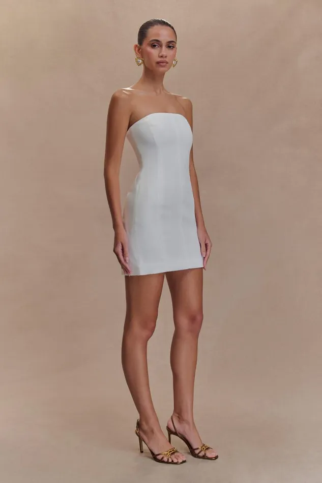Women Meshki Dresses Maci Crepe Mini Dress 8211 White