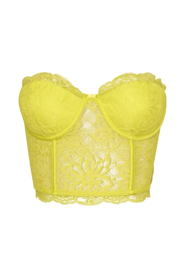 Women Meshki Tops Alessandra Lace Corset 8211 Fresh Green