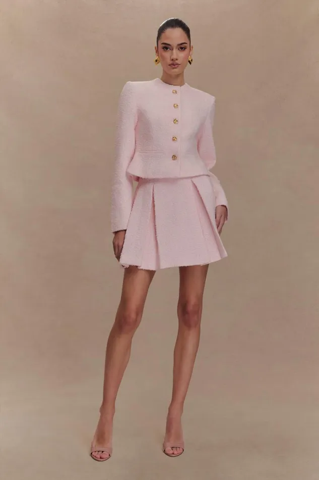 Women Meshki Two Piece Sets Cleo Boucle Jacket 8211 Powder Pink