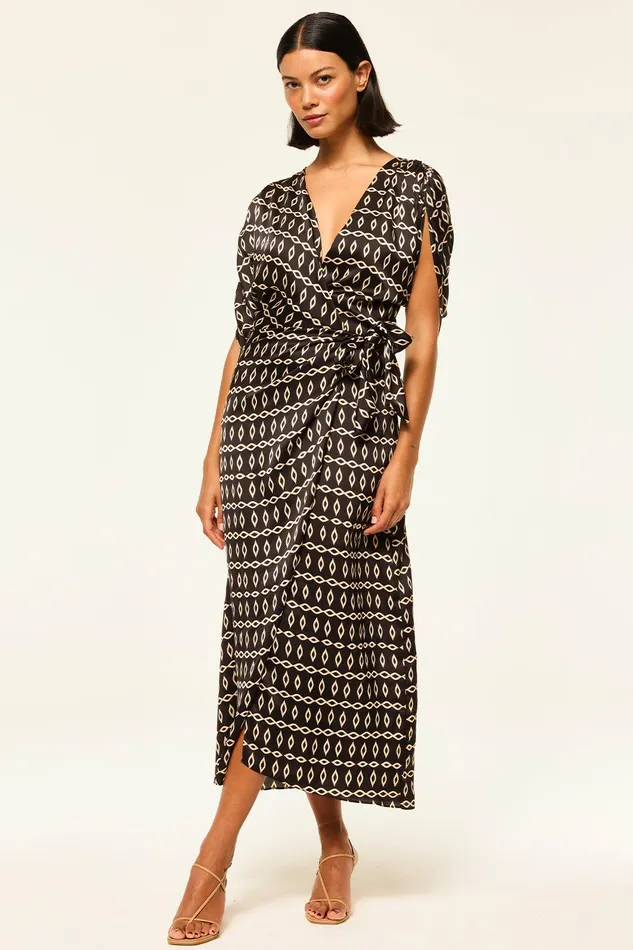 Women MISA Los Angeles Dresses FRANCESCA DRESS Go West Geo Mix