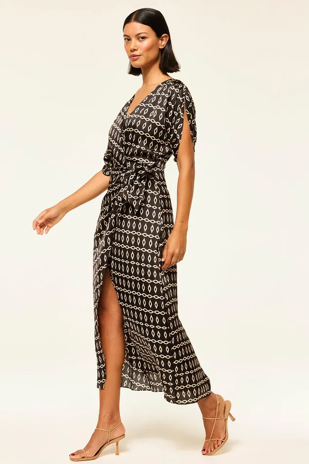 Women MISA Los Angeles Dresses FRANCESCA DRESS Go West Geo Mix