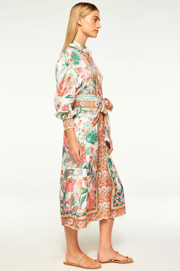 Women MISA Los Angeles Dresses KASBAH DRESS Casablanca Border Mix