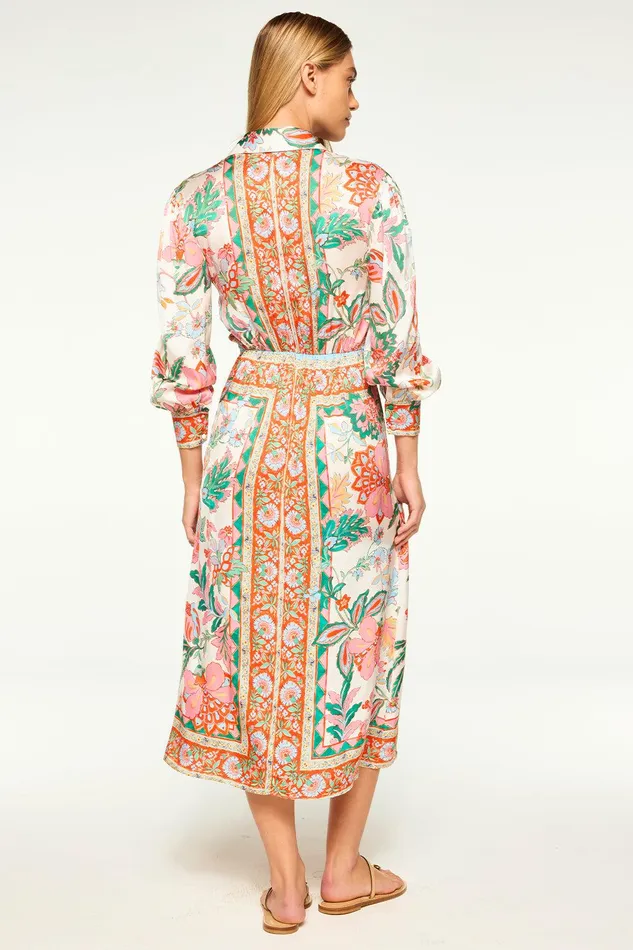 Women MISA Los Angeles Dresses KASBAH DRESS Casablanca Border Mix