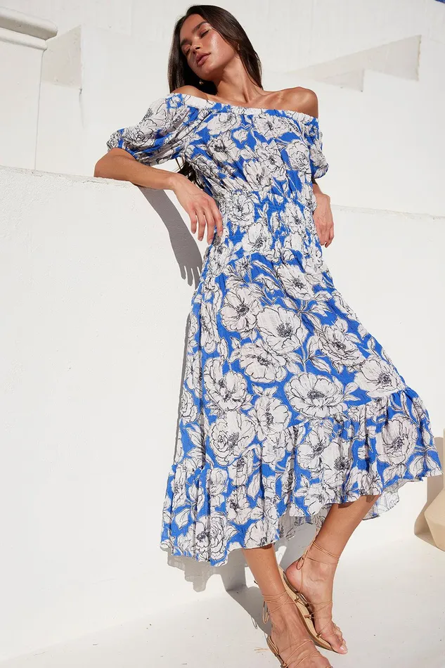 Women MISA Los Angeles Dresses PAOLA DRESS Gardenia Crinkle