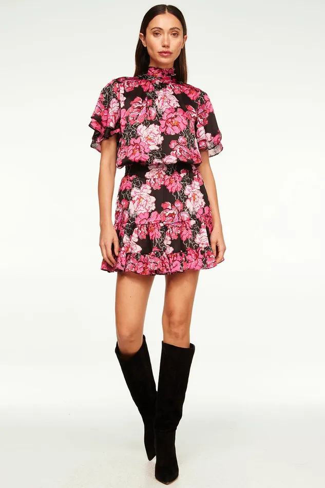 Women MISA Los Angeles Dresses SAFFIE DRESS Pink Peony