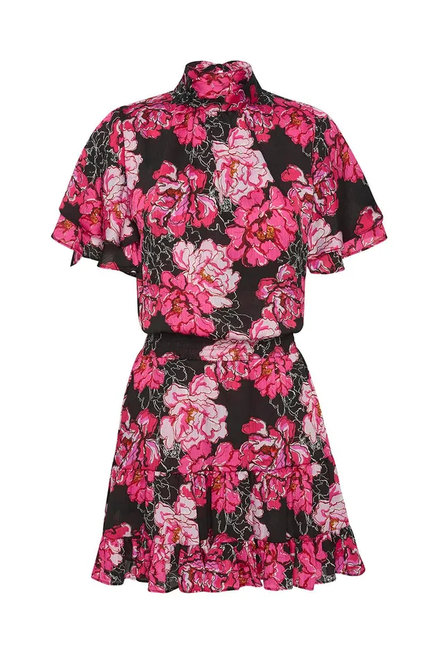 Women MISA Los Angeles Dresses SAFFIE DRESS Pink Peony