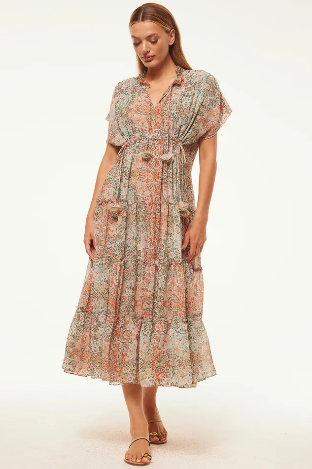 Women MISA Los Angeles Exclusives ILYA DRESS Ombre Tapestry
