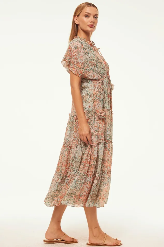 Women MISA Los Angeles Exclusives ILYA DRESS Ombre Tapestry