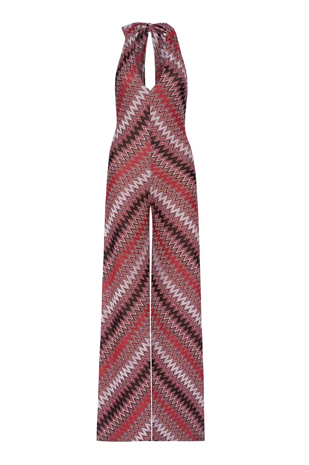 Women MISA Los Angeles Jumpsuits and Rompers ANYA JUMPSUIT Winter Chevron