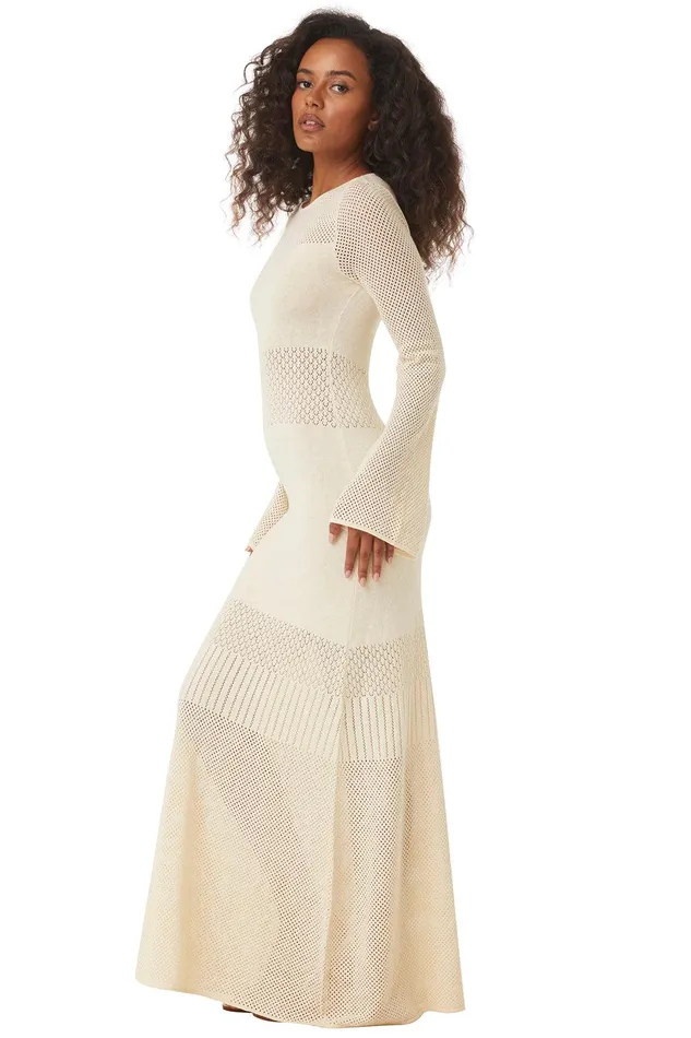 Women MISA Los Angeles Knits IRENE DRESS Midnight Blue