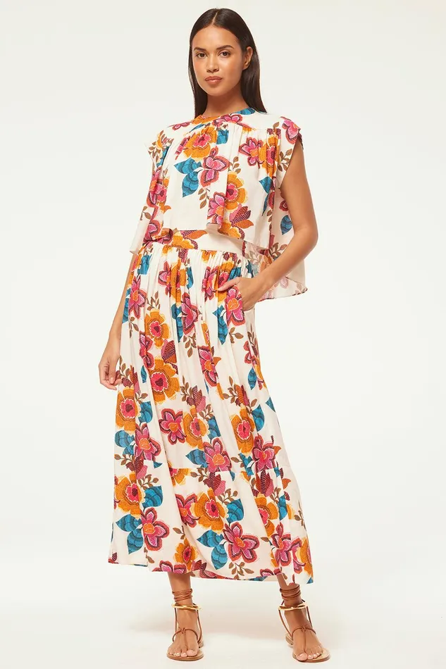 Women MISA Los Angeles Skirts and Shorts LIMOR SKIRT Flora Marbella