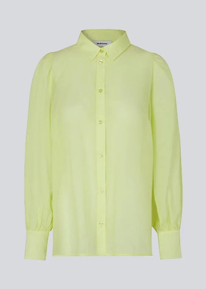 Women Modstrm Shirts OskarMD Shirt Yellow Pear
