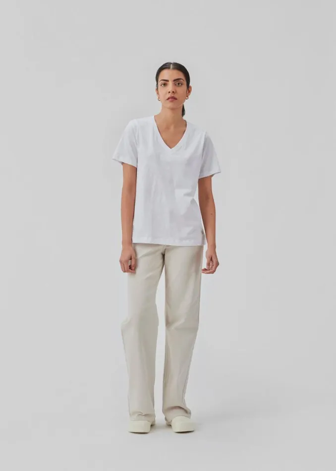 Women Modstrm TShirts CadakMD Vneck Tshirt White