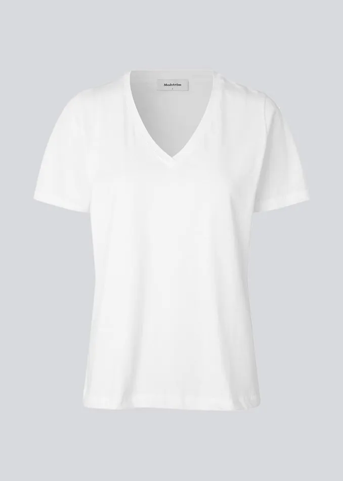 Women Modstrm TShirts CadakMD Vneck Tshirt White Women Modstrm TShirts CadakMD Vneck Tshirt White