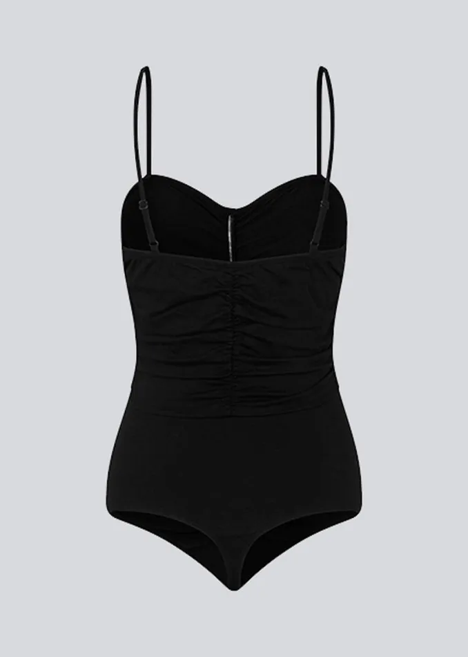 Women Modstrm Tops CurtisMD Bodystocking Black Women Modstrm Tops CurtisMD Bodystocking Black