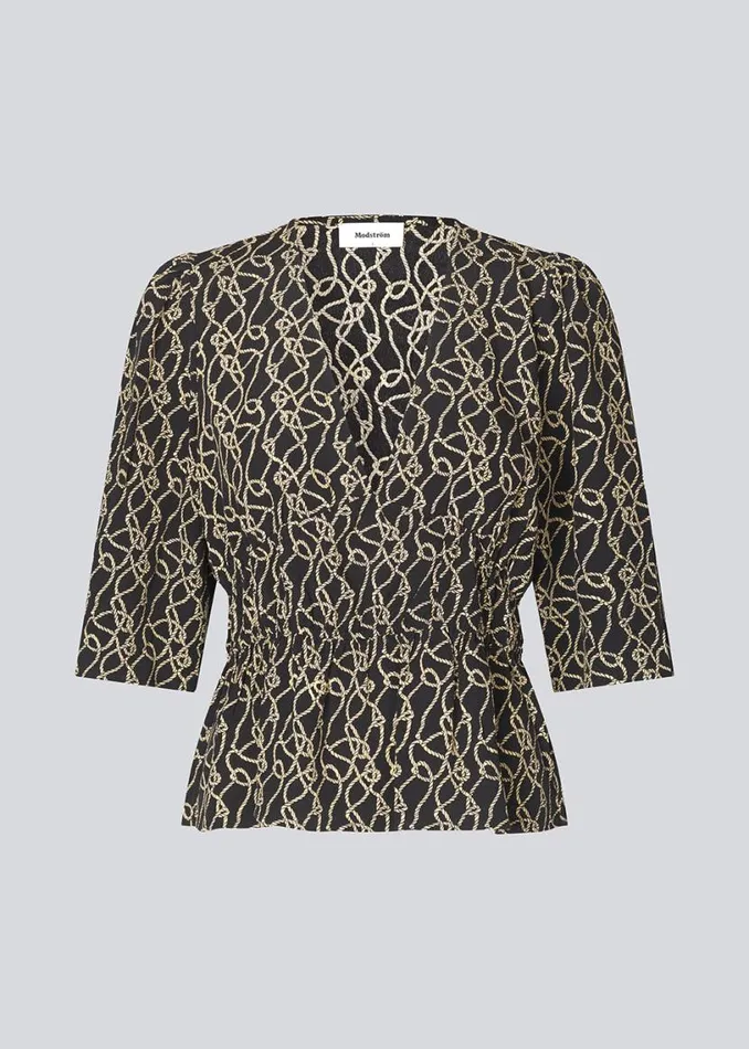 Women Modstrm Tops FelineMD Print Top Fall Rope Women Modstrm Tops FelineMD Print Top Fall Rope
