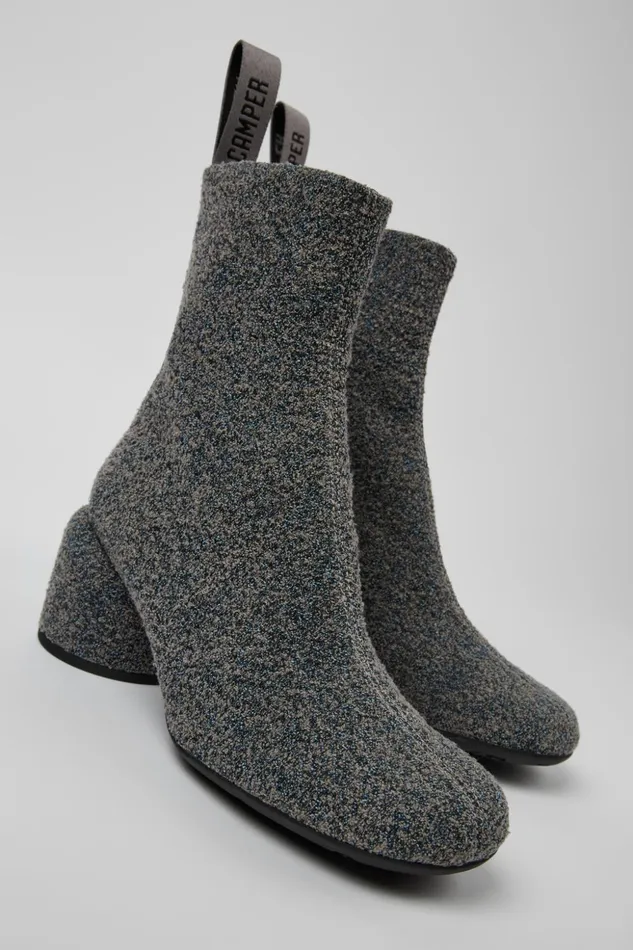 Women Niki Multicolored Textile Boots Camper Ankle Boots