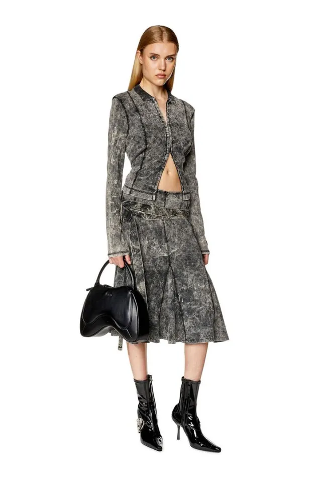 Women OVenus Black Diesel Skirts