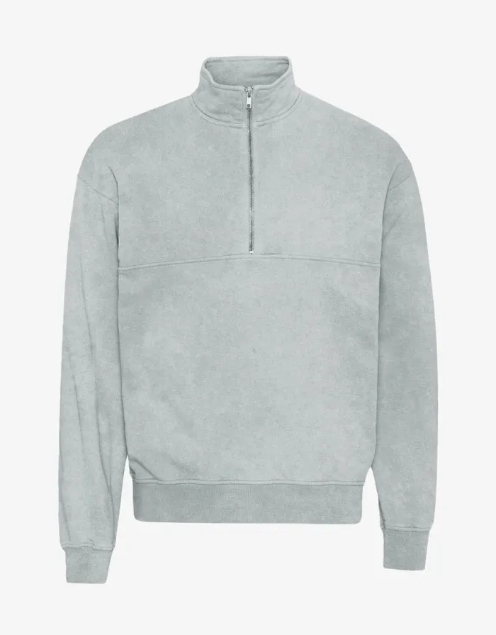 Women Quarter Zips Colorful Standard Organic Quarter Zip Faded Grey