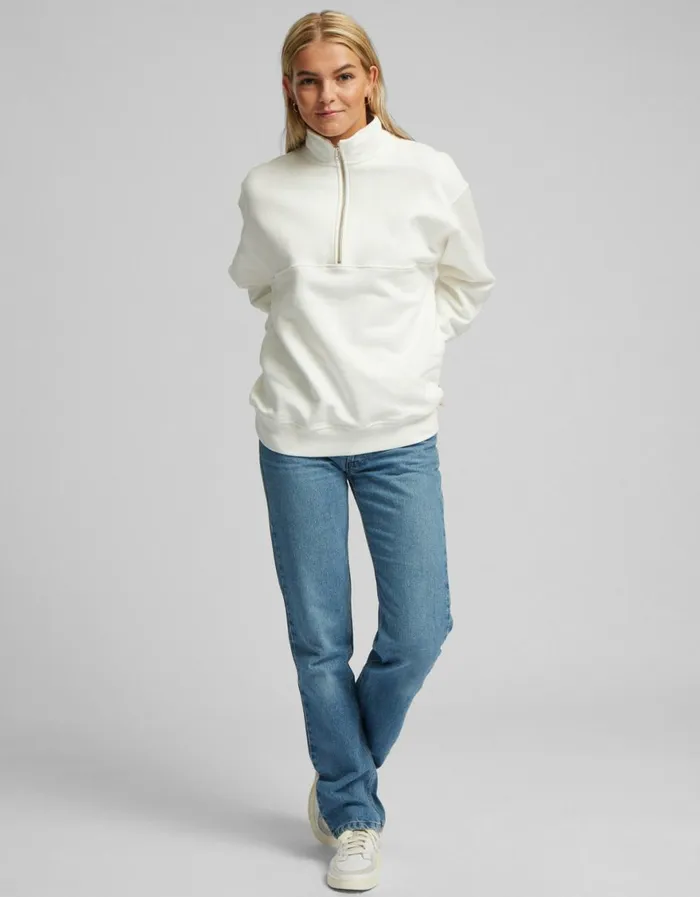 Women Quarter Zips Colorful Standard Organic Quarter Zip Faded Grey