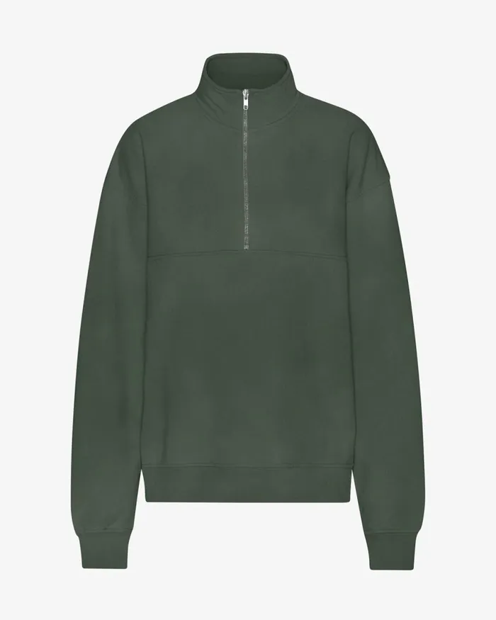 Women Quarter Zips Colorful Standard Organic Quarter Zip Midnight Forest