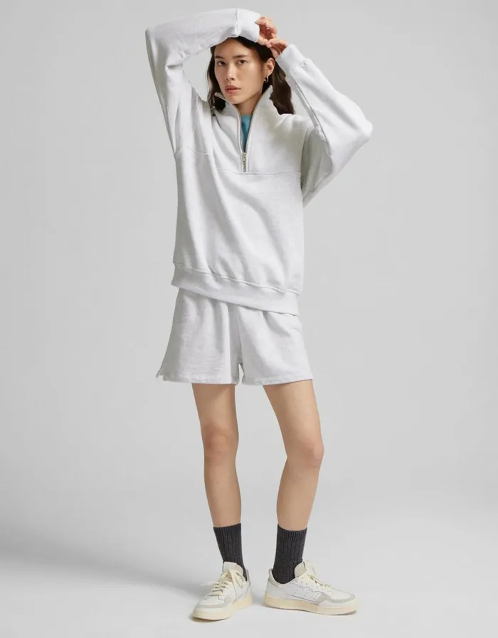 Women Quarter Zips Colorful Standard Organic Quarter Zip Midnight Forest