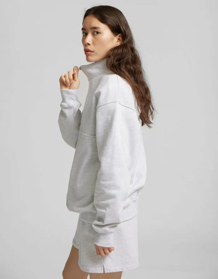Women Quarter Zips Colorful Standard Organic Quarter Zip Midnight Forest