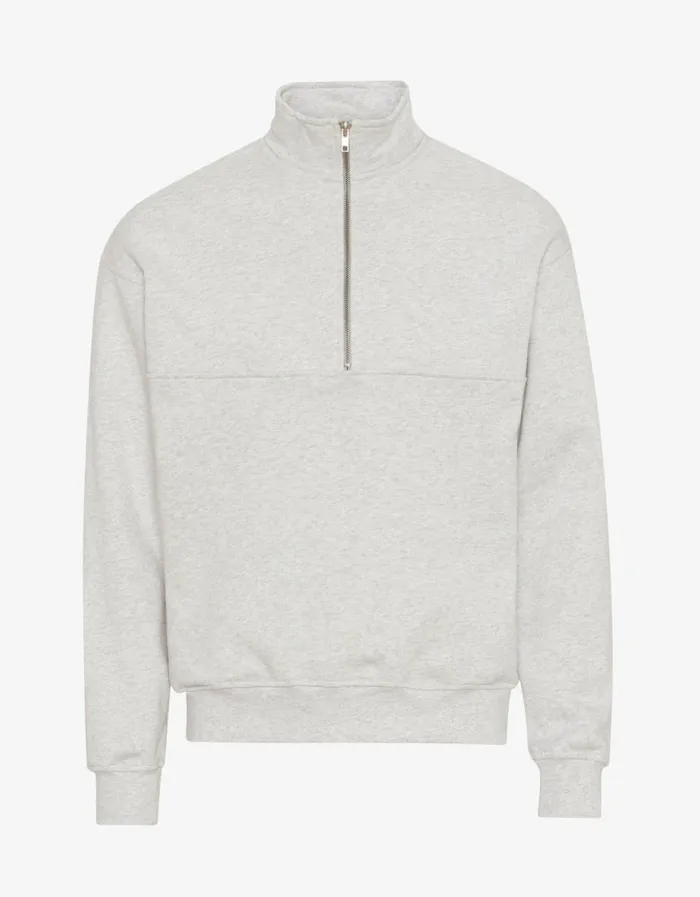 Women Quarter Zips Colorful Standard Organic Quarter Zip Snow Melange