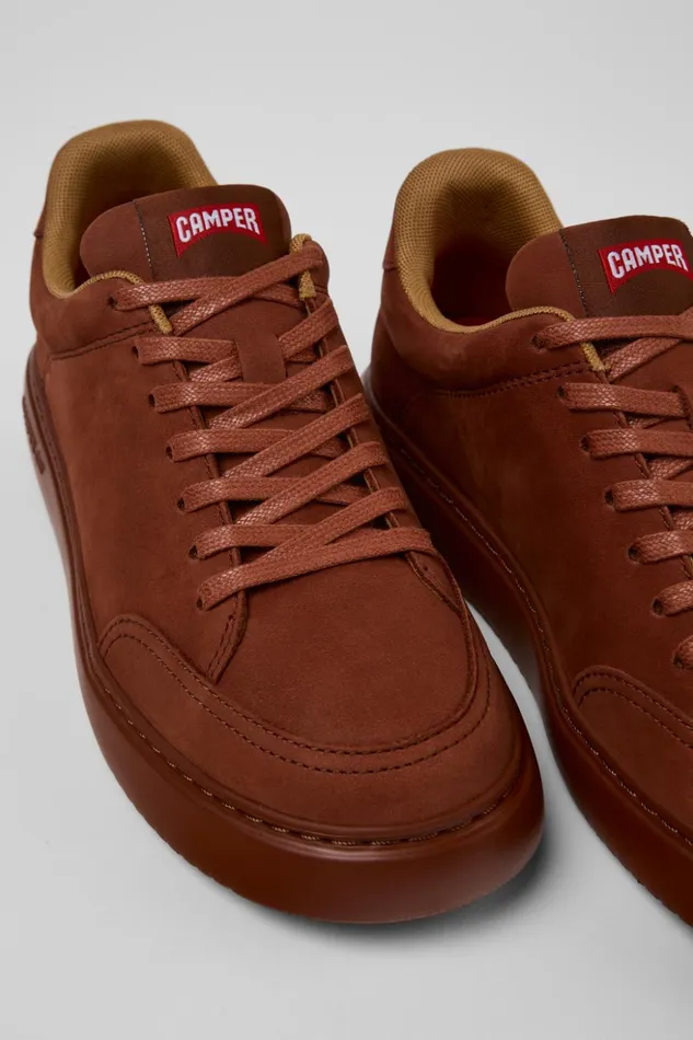 Women Runner K21 Red Nubuck Sneakers Camper Sneakers