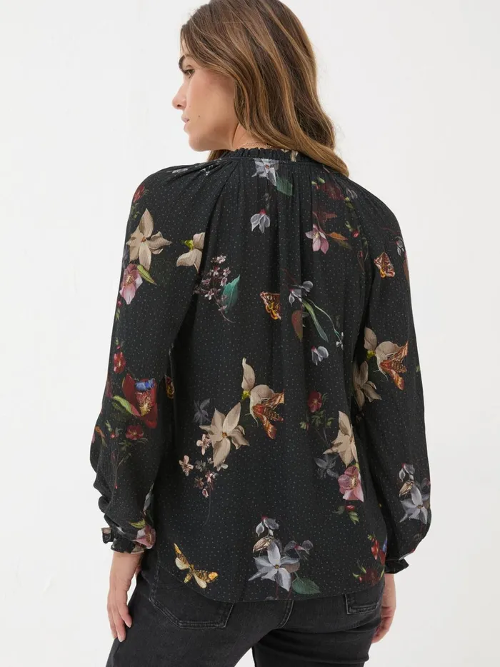 Women Shirts and Blouses Fat Face Black Lil Moonlit Blouse Women Shirts and Blouses Fat Face Black Lil Moonlit Blouse