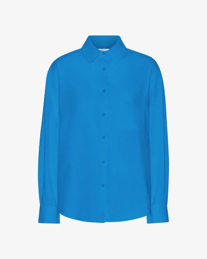 Women Shirts Colorful Standard Organic Oversized Shirt Pacific Blue
