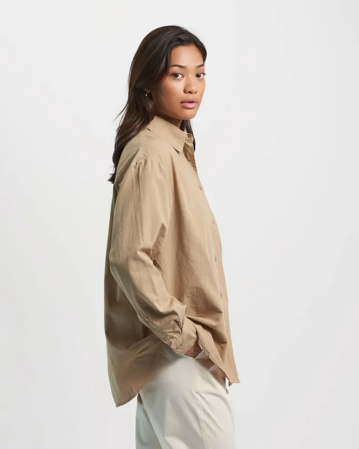 Women Shirts Colorful Standard Organic Oversized Shirt Seaside Blue
