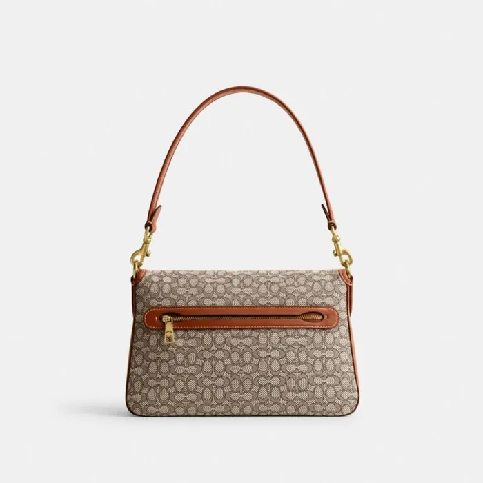 Women Shoulder Bags and Hobos Coach Soft Tabby Shoulder Bag In Micro Signature Jacquard Brasscocoa Burnished Amb Women Shoulder Bags and Hobos Coach Soft Tabby Shoulder Bag In Micro Signature Jacquard Brasscocoa Burnished Amb