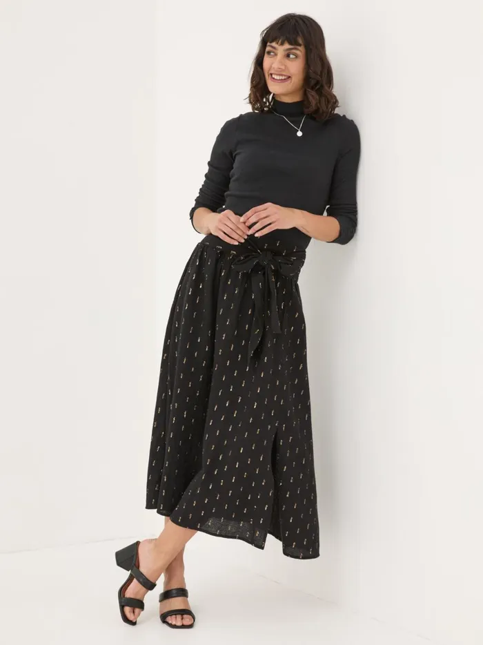 Women Skirts Fat Face Black Sascha Detail Skirt Women Skirts Fat Face Black Sascha Detail Skirt