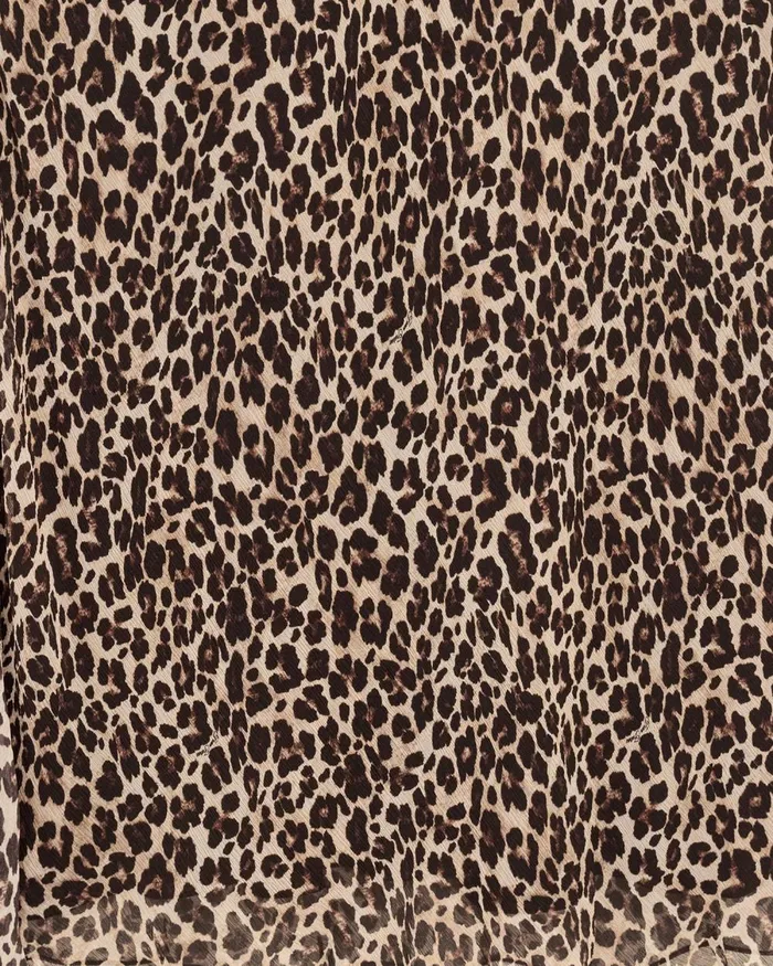 Women Skirts From Future Midi Long Chiffon Skirt Winter Leopard