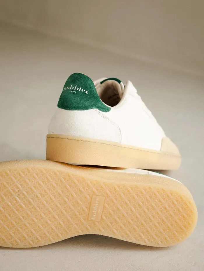 Women Sneakers Bobbies Bahia Off White and Imperial Green Women Sneakers Bobbies Bahia Off White and Imperial Green