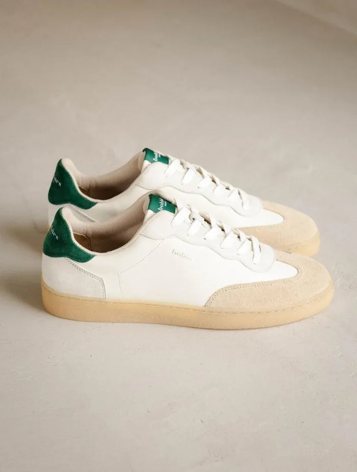 Women Sneakers Bobbies Bahia Off White and Imperial Green Women Sneakers Bobbies Bahia Off White and Imperial Green